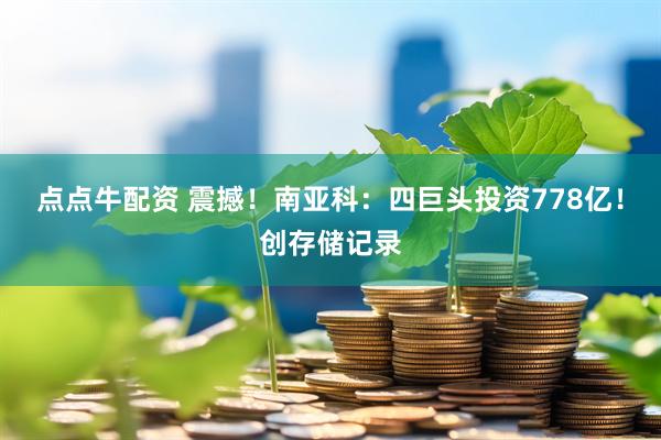 点点牛配资 震撼！南亚科：四巨头投资778亿！创存储记录