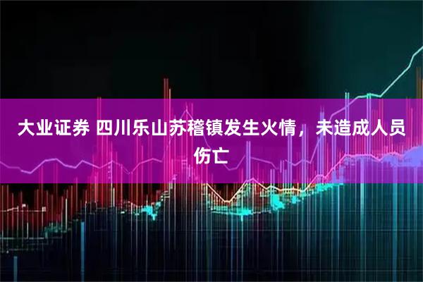 大业证券 四川乐山苏稽镇发生火情，未造成人员伤亡